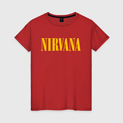 Футболка хлопковая женская NIRVANA, цвет: красный