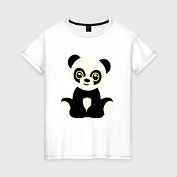 Женская футболка Милая панда