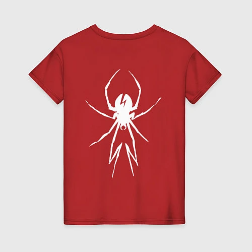 Женская футболка My Chemical Romance spider на спине / Красный – фото 2