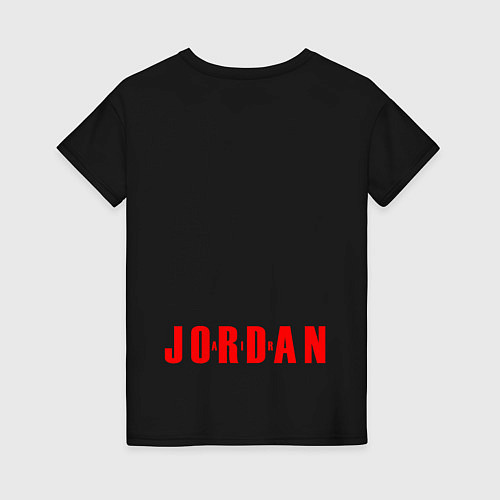 Женская футболка MICHAEL JORDAN НА СПИНЕ / Черный – фото 2
