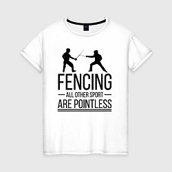 Женская футболка Fencing