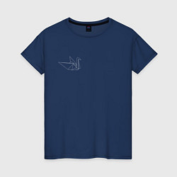 Женская футболка Бумажный журавлик