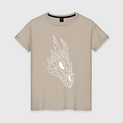 Женская футболка Череп дракона