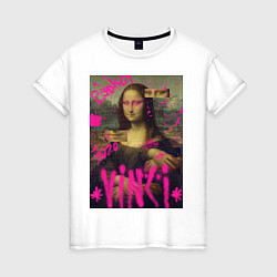 Женская футболка Мона Лиза Граффити