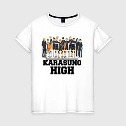 Женская футболка Karasuno HIGH