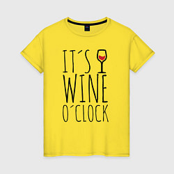 Женская футболка Wine O'clock