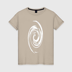 Женская футболка Спираль