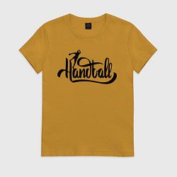 Женская футболка Handball lettering