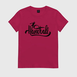 Женская футболка Handball lettering
