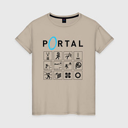 Женская футболка PORTAL