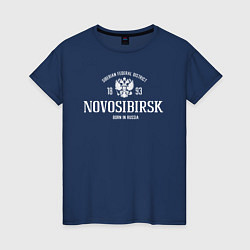Женская футболка Новосибирск Born in Russia White