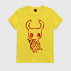Футболка хлопковая женская Hollow Knight, цвет: желтый