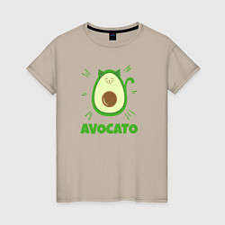 Женская футболка Авокато