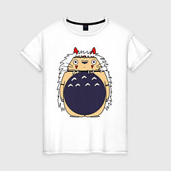 Женская футболка Тоторо, Принцесса Мононоке
