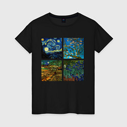 Женская футболка Ван Гог картины