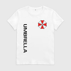 Футболка хлопковая женская UMBRELLA CORP, цвет: белый