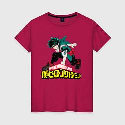 Женская футболка Изуку Мидория