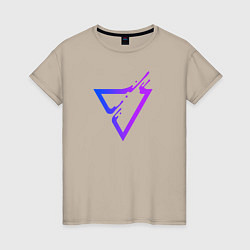 Женская футболка Liquid Triangle