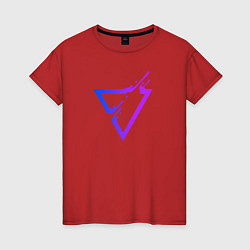 Женская футболка Liquid Triangle