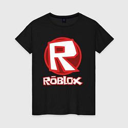 Футболка хлопковая женская ROBLOX, цвет: черный