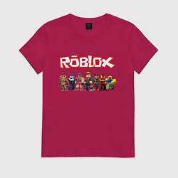 Футболка хлопковая женская ROBLOX, цвет: маджента