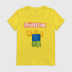 Футболка хлопковая женская ROBLOX, цвет: желтый
