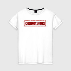 Женская футболка Коронавирус