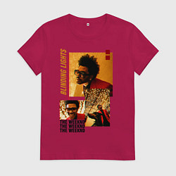 Футболка хлопковая женская BLINDING LIGHTS, цвет: маджента