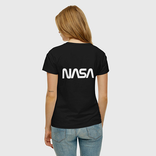 Женская футболка NASA / Черный – фото 4