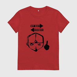 Футболка хлопковая женская LIMP BIZKIT, цвет: красный