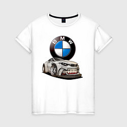 Женская футболка BMW оскал
