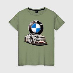 Женская футболка BMW оскал