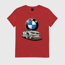 Женская футболка BMW оскал