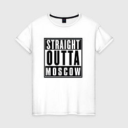 Женская футболка Москва любимый город
