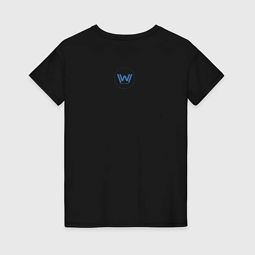 Женская футболка Westworld Microchip / Черный – фото 2