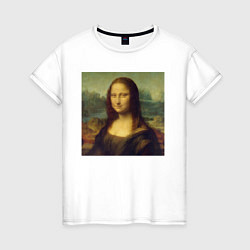 Женская футболка Mona Lisa pixels