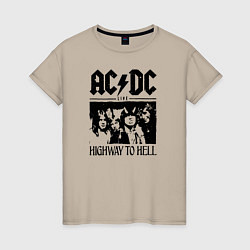 Женская футболка ACDC highway to hell