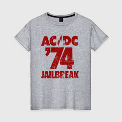 Женская футболка ACDC 74 jailbreak