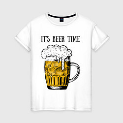 Женская футболка It's beer time