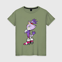 Женская футболка SONIC Кошка Блейз