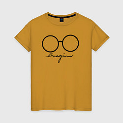 Женская футболка Imagine John Lennon