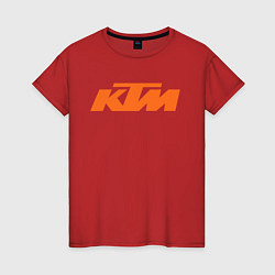 Женская футболка КТм Лого