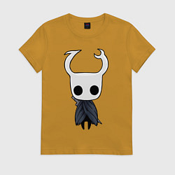 Футболка хлопковая женская Рыцарь Hollow Knight, цвет: горчичный