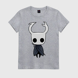 Футболка хлопковая женская Рыцарь Hollow Knight, цвет: меланж