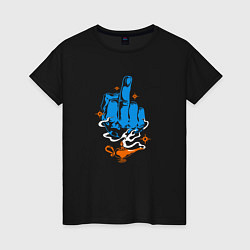 Женская футболка Магический средний палец