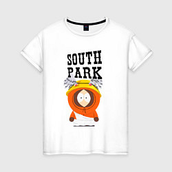 Футболка хлопковая женская South Park Кенни, цвет: белый