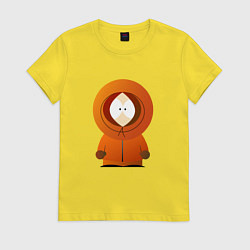 Футболка хлопковая женская ЮЖНЫЙ ПАРК, цвет: желтый