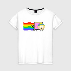Женская футболка Картман Nyan Cat