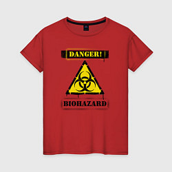 Женская футболка Biohazard