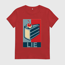 Футболка хлопковая женская PORTAL, цвет: красный